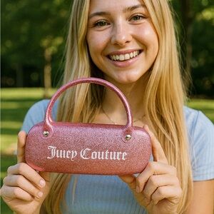 Juicy Couture Pink Glitter Clutch